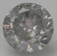 0.76 Carat Fancy Gray Round Brilliant Natural EARTH MINED Loose Diamond 5.68mm *360 PROFESSIONAL IMAGES & VIDEO