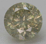 0.63 CARAT LIGHT BROWNISH YELLOW ROUND BRILLIANT NATURAL EARTH MINED DIAMOND 5.37MM *360 PROFESSIONAL IMAGES & VIDEO