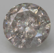 1.68 CARAT FANCY GRAY ROUND BRILLIANT NATURAL EARTH MINED LOOSE DIAMOND 7.7MM *360 PROFESSIONAL IMAGES & VIDEO