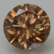 0.55 CARAT YELLOW BROWN SI2 ROUND BRILLIANT NATURAL EARTH MINED DIAMOND 5.32MM *360 PROFESSIONAL IMAGES & VIDEO