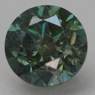 0.59 CARAT VIVID BLUE SI1 ROUND BRILLIANT NATURAL EARTH MINED LOOSE DIAMOND 5.13MM *360 PROFESSIONAL IMAGES & VIDEO