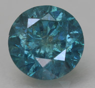 0.52 CARAT VIVID BLUE SI2 ROUND BRILLIANT NATURAL EARTH MINED LOOSE DIAMOND 5.15MM *360 PROFESSIONAL IMAGES & VIDEO