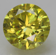 0.34 CARAT CANARY YELLOW VVS2 ROUND BRILLIANT NATURAL EARTH MINED LOOSE DIAMOND 4.31MM *360 PROFESSIONAL IMAGES & VIDEO