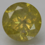 0.77 CARAT CANARY YELLOW ROUND BRILLIANT NATURAL EARTH MINED LOOSE DIAMOND 5.46MM *360 PROFESSIONAL IMAGES & VIDEO