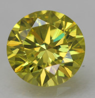 0.24 CARAT CANARY YELLOW VVS1 ROUND BRILLIANT NATURAL EARTH MINED LOOSE DIAMOND 4.04MM *360 PROFESSIONAL IMAGES & VIDEO