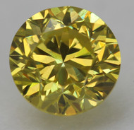 0.30 CARAT CANARY YELLOW VVS2 ROUND BRILLIANT NATURAL EARTH MINED LOOSE DIAMOND 4.11MM *360 PROFESSIONAL IMAGES & VIDEO