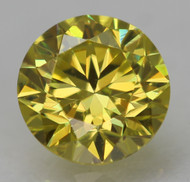 0.27 CARAT CANARY YELLOW VVS1 ROUND BRILLIANT NATURAL EARTH MINED LOOSE DIAMOND 4.1MM *360 PROFESSIONAL IMAGES & VIDEO
