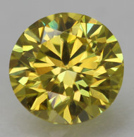 0.27 CARAT CANARY YELLOW VVS1 ROUND BRILLIANT NATURAL EARTH MINED LOOSE DIAMOND 4.15MM *360 PROFESSIONAL IMAGES & VIDEO