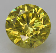 0.35 CARAT CANARY YELLOW SI1 ROUND BRILLIANT NATURAL EARTH MINED LOOSE DIAMOND 4.37MM *360 PROFESSIONAL IMAGES & VIDEO