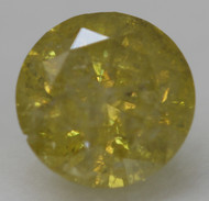 0.74 CARAT CANARY YELLOW ROUND BRILLIANT NATURAL EARTH MINED LOOSE DIAMOND 5.64MM *360 PROFESSIONAL IMAGES & VIDEO