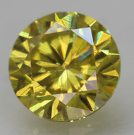 0.23 CARAT VIVID YELLOW VVS2 ROUND BRILLIANT NATURAL EARTH MINED DIAMOND 3.86MM *360 PROFESSIONAL IMAGES & VIDEO