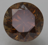 CERTIFIED 0.80 CARAT ORANGY BROWN VS1 ROUND BRILLIANT NATURAL EARTH MINED LOOSE DIAMOND 5.66MM *360 REAL IMAGES & VIDEO