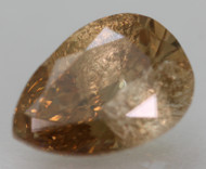 0.94 Carat Fancy Brownish Orange Pear Shape Natural EARTH MINED Loose Diamond 7.73X5.58mm *360 REAL IMAGES & VIDEO