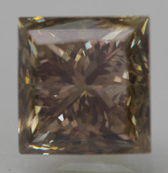 1.03 CARAT FANCY INTENSE YELLOWISH BROWN VS2 PRINCESS NATURAL EARTH MINED LOOSE DIAMOND 5.22X5.03MM *360 IMAGES & VIDEO