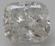 Certified 2.04 Carat D Color Cushion Shape Natural EARTH MINED Loose Diamond For Jewelry 7.9x7.13mm *360 IMAGES & VIDEO