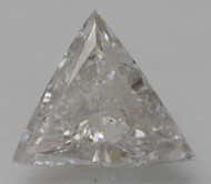 Certified 0.54 Carat F Color SI2 Triangle Natural EARTH MINED Loose Diamond For Ring 6.23x6.05mm *360 IMAGES & VIDEO