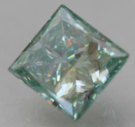 CERTIFIED 1.10 CARAT FANCY BLUE VS1 PRINCESS NATURAL EARTH MINED LOOSE DIAMOND 6.14X5.89MM  *360 REAL IMAGES & VIDEO