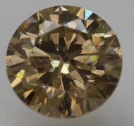 CERTIFIED 0.53 CARAT YELLOW BROWN VS2 ROUND BRILLIANT NATURAL EARTH MINED LOOSE DIAMOND 5.26MM *360 REAL IMAGES & VIDEO