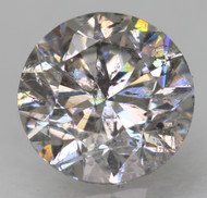 Certified 0.50 Carat Natural Fancy Silver SI2 Round Brilliant Natural EARTH MINED Diamond 4.99mm * REAL PICS & VIDEO