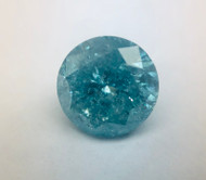 0.67 CARAT VIVID BLUE ROUND BRILLIANT NATURAL EARTH MINED LOOSE DIAMOND FOR RING 5.56MM *REAL IS RARE, REAL IS A DIAMOND