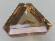 CERTIFIED 1.33 CARAT INTENSE YELLOWISH BROWN VS2 SHIELD NATURAL EARTH MINED DIAMOND 8.16X6.91MM *360 REAL VIDEO& IMAGES