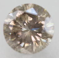 Certified 1.45 Carat Fancy Brown SI2 Round Brilliant Natural EARTH MINED Loose Diamond 7.3mm *360 REAL VIDEO& IMAGES