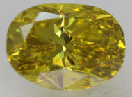 CERTIFIED 1.00 CARAT CANARY YELLOW VVS1 OVAL NATURAL EARTH MINED LOOSE DIAMOND 7.24X5.37MM  *360 REAL VIDEO& IMAGES