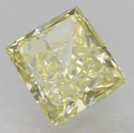 CERTIFIED 0.68 CARAT CANARY YELLOW VVS2 PRINCESS NATURAL EARTH MINED LOOSE DIAMOND 5.16X4.7MM  *360 REAL VIDEO& IMAGES