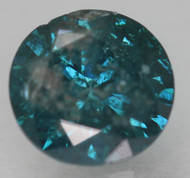 0.87 CARAT FANCY VIVID BLUE ROUND BRILLIANT NATURAL EARTH MINED LOOSE DIAMOND FOR RING 6.04MM *360 REAL IMAGES & VIDEO