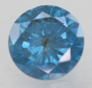 0.58 CARAT FANCY VIVID BLUE ROUND BRILLIANT NATURAL EARTH MINED LOOSE DIAMOND FOR RING 5.34MM *360 REAL IMAGES & VIDEO