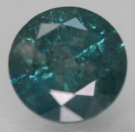 0.90 CARAT FANCY VIVID BLUE ROUND BRILLIANT NATURAL EARTH MINED LOOSE DIAMOND FOR RING 5.98MM *360 REAL IMAGES & VIDEO