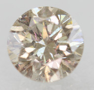 0.52 CARAT TOP BROWN VS1 ROUND BRILLIANT NATURAL EARTH MINED LOOSE DIAMOND 5.13MM *360 PROFESSIONAL IMAGES & VIDEO