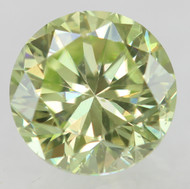 0.41 CARAT FANCY GREEN VVS2 ROUND BRILLIANT NATURAL EARTH MINED LOOSE DIAMOND 4.6MM *360 PROFESSIONAL IMAGES & VIDEO