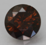 0.67 Carat Fancy Vivid Brown Round Brilliant Natural EARTH MINED Loose Diamond For Ring 5.47mm *REAL IS RARE, A DIAMOND