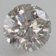 1.09 Carat Light Silver Round Brilliant Natural EARTH MINED Loose Diamond For Ring 6.46mm *360 REAL IMAGES & VIDEO