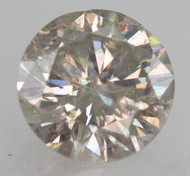 0.77 CARAT FANCY BROWNISH GRAY SI2 ROUND BRILLIANT NATURAL EARTH MINED LOOSE DIAMOND 5.93MM *360 REAL IMAGES & VIDEO