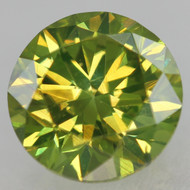 CERTIFIED 0.58 CARAT VIVID GREEN VVS1 ROUND BRILLIANT NATURAL EARTH MINED LOOSE DIAMOND 5.24MM *360 IMAGES & VIDEOS