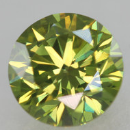 CERTIFIED 0.71 CARAT VIVID GREEN VVS1 ROUND BRILLIANT NATURAL EARTH MINED LOOSE DIAMOND 5.64MM *360 IMAGES & VIDEOS