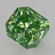 CERTIFIED 0.55 CARAT VIVID GREEN VVS1 RADIANT NATURAL EARTH MINED LOOSE DIAMOND 4.5X4.23MM *360 REAL IMAGES & VIDEOS