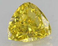 CERTIFIED 0.58 CARAT CANARY YELLOW VVS1 TRIANGLE NATURAL EARTH MINED LOOSE DIAMOND 6.09X5.77MM  *360 IMAGES & VIDEOS