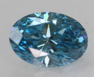 CERTIFIED 0.71 CARAT FANCY VIVID BLUE VVS1 OVAL NATURAL EARTH MINED LOOSE DIAMOND 6.79X4.88MM *360 REAL IMAGES & VIDEOS