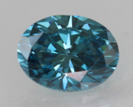 CERTIFIED 0.57 CARAT FANCY VIVID BLUE VVS1 OVAL NATURAL EARTH MINED LOOSE DIAMOND 5.99X4.63MM *360 REAL IMAGES & VIDEOS