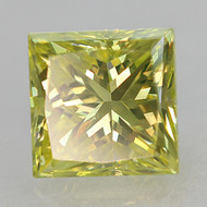 CERTIFIED 0.50 CARAT CANARY YELLOW VVS1 PRINCESS NATURAL EARTH MINED LOOSE DIAMOND 4.23X4.22MM *360 IMAGES & VIDEOS