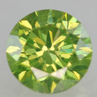 CERTIFIED 0.54 CARAT VIVID GREEN VVS2 ROUND BRILLIANT NATURAL EARTH MINED LOOSE DIAMOND 5.06MM *360 IMAGES & VIDEOS