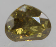 Certified 0.58 Carat Green Yellow SI2 Heart Shape Natural EARTH MINED Diamond 5.37x4.28mm  *360 REAL IMAGES & VIDEOS