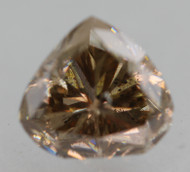 Certified 1.00 Carat Yellow Brown SI2 Heart Shape Natural EARTH MINED Diamond 6.26x5.85mm  *360 REAL IMAGES & VIDEOS