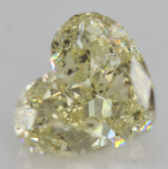 Certified 1.05 Carat Fancy Yellow SI2 Heart Shape Natural EARTH MINED Diamond 7.48x6.16mm *360 REAL IMAGES & VIDEOS