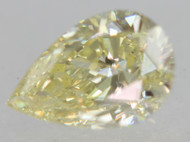 CERTIFIED 0.78 CARAT FANCY YELLOW VVS2 PEAR SHAPE NATURAL EARTH MINED DIAMOND 7.5X5.05MM  *360 REAL IMAGES & VIDEOS