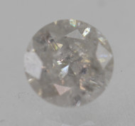 0.58 Carat Light Gray Round Brilliant Natural EARTH MINED Loose Diamond 5.24mm *360 PROFESSIONAL IMAGES & VIDEO
