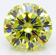 0.06 CARAT CANARY YELLOW VVS2 ROUND BRILLIANT NATURAL EARTH MINED DIAMOND 2.55MM *REAL IS RARE, REAL IS A DIAMOND